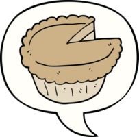 cartoon pie with speech bubble png