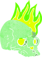 cartoon spooky skull png