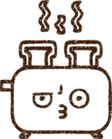 Toaster Kohlezeichnung png