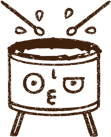 Beating Drum Charcoal Drawing png