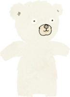 oso polar de dibujos animados lindo png