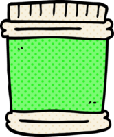 cartoon doodle vitamin pots png