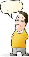 cartoon friendly man with speech bubble png