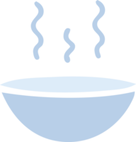 plat Couleur rétro dessin animé de une chaud soupe png