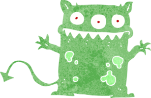 dessin animé petit monstre png