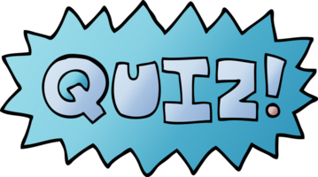 symbole de quiz de dessin animé doodle png