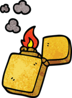 dessin animé doodle or briquet png