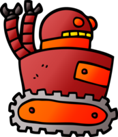 robot de garabato de dibujos animados png