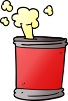 cartoon doodle can of beer png