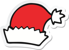 sticker of a cartoon christmas hat png