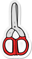 sticker of a cartoon scissors png