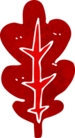 símbolo de folha de desenho animado png