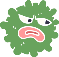 cartoon doodle funny germ png