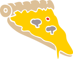 cartoon doodle pizza slice png