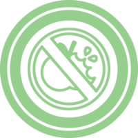 no healthy food circular icon symbol png