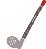 Cartoon-Doodle Golfschläger und Ball png