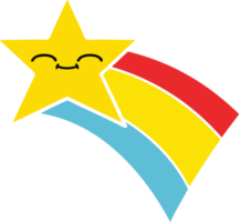 plano cor retro desenho animado do uma tiroteio arco Iris Estrela png