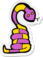 sticker van een cartoonslang png