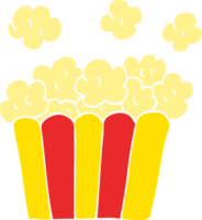 cartoon doodle cinema popcorn png