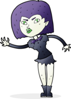 fille de vampire de dessin animé png