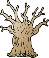 degradado ilustración dibujos animados árbol png