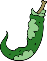 cartoon doodle chilli pepper png