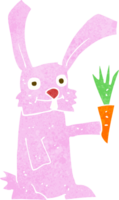 cartoon rabbit with carrot png