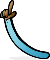 cartoon wijzende arm png