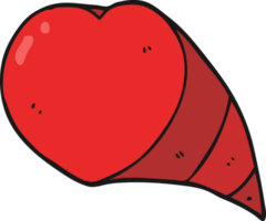 símbolo de corazón de amor de dibujos animados png