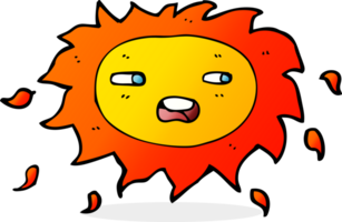 cartone animato triste sole png