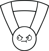 ligne dessin dessin animé de une or médaille png