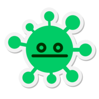 unimpressed blank eye virus sticker png