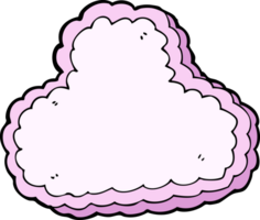 nube decorativa de dibujos animados png