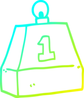 verkoudheid helling lijn tekening van een tekenfilm een ton png