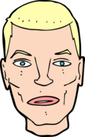 cartoon serious male face png