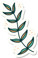 sticker of tattoo in traditional style of a laurel png