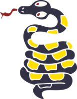 cartone animato scarabocchio velenoso serpente png