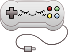 gradient shaded cartoon of a game controller png