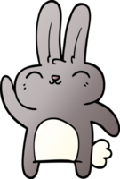 cartoon doodle happy rabbit png