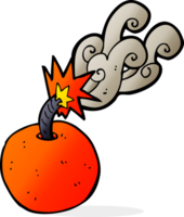 Cartoon brennende Bombe png