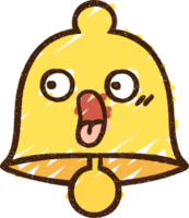 dibujo de tiza de campana png