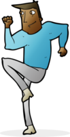 cartone animato uomo jogging su individuare png