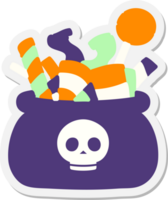 zakje halloween snoep sticker png