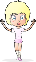 cartoon pretty girl png