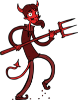 cartoon devil with pitchfork png