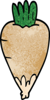 cartoon doodle root vegetable png