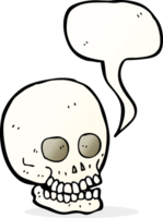 cartoon skull with speech bubble png