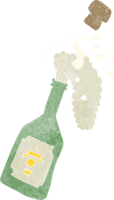 cartoon champagne popping png