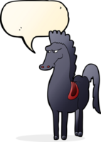 cartoon horse with speech bubble png