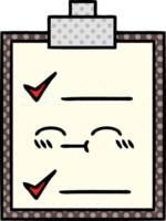 checklist stripboekstijl cartoon png